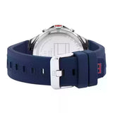 Tommy Hilfiger Justin Chronograph Blue Dial Blue Rubber Strap Watch for Men - 1792057 Buy Now By Tommy Hilfiger