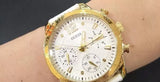 Guess Marina Multifunction White Dial White Rubber Strap Watch for Women - W1025L5 Buy Now By Guess
