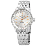Breitling Navitimer Automatic 35 White Dial Silver Steel Strap Watch for Men - A17395F41G1A1 Buy Now By Breitling