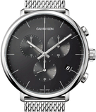 Calvin Klein High Noon Chronograph Black Dial Silver Mesh Bracelet Watch for Men - K8M27121 Buy Now By Calvin Klein