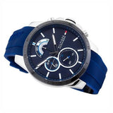 Tommy Hilfiger Decker Quartz Blue Dial Blue Rubber Strap Watch for Men - 1791350 Buy Now By Tommy Hilfiger