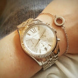 Michael Kors Lexington Silver Dial Silver Steel Strap Watch for Women - MK5555 Buy Now By Michael Kors
