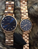 Marc Jacobs Baker Navy Blue Dial Rose Gold Steel Strap Watch for Women - MBM3332 Buy Now By Marc Jacobs