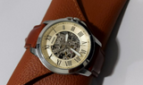 Fossil Grant Chronograph Cream Dial Brown Leather Strap Watch for Men - ME3122 Buy Now By Fossil