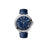 Cartier Ballon Bleu De Cartier Blue Dial Blue Leather Strap Watch for Men - WSBB0027 Buy Now By Cartier
