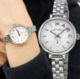 Marc Jacobs Sally White Dial Silver Steel Strap Watch for Women - MBM8642 Buy Now By Marc Jacobs