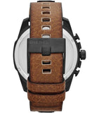 Diesel Mega Chief Quartz Black Dial Two Tone Leather Strap Watch For Men - DZ4305 Buy Now By Diesel