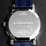 Burberry City Sport Chronograph White Dial Blue Rubber Strap Watch For Men - BU9808 Buy Now By Burberry