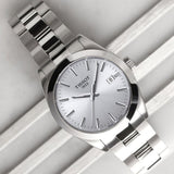 Tissot Gentleman Silver Dial Silver Steel Strap Watch For Men - T127.410.11.031.00 Buy Now By Tissot