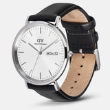 Daniel Wellington Classic Sheffield White Dial Black Leather Strap Watch For Men - DW00100020 Buy Now By Daniel Wellington