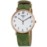 Tissot T Classic Everytime White Dial Green Nylon Strap Watch for Men - T109.610.38.032.00 Buy Now By Tissot