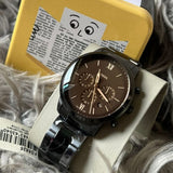 Fossil Neutra Chronograph Black Dial Black Steel Strap Watch for Men - FS5525 Buy Now By Fossil