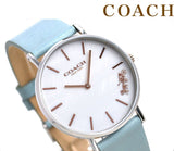 Coach Perry Mother of Pearl White Dial Blue Leather Strap Watch for Women - 14503271 Buy Now By Coach