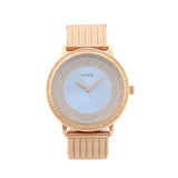Guess Willow Crystal Blue Dial Rose Gold Mesh Bracelet Watch For Women - W0836L1 Buy Now By Guess