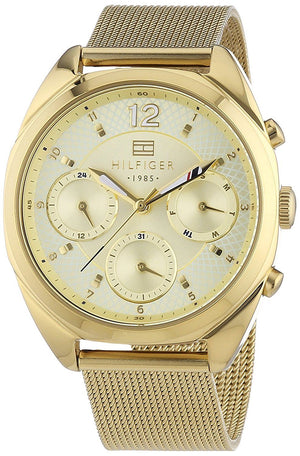 Tommy Hilfiger Mia Gold Dial Gold Mesh Bracelet Watch for Women - 1781488 Buy Now By Tommy Hilfiger
