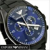 Emporio Armani Sportivo Chronograph Blue Dial Black Strap Watch For Men - AR5921 Buy Now By Emporio Armani