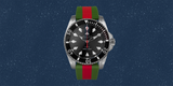 Gucci Dive Automatic Black Dial Two Tone Rubber Strap Watch for Men - YA136349 Buy Now By Gucci