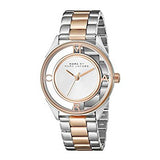 Marc Jacobs Tether Transparent White Dial Two Tone Steel Strap Watch for Women - MBM3436 Buy Now By Marc Jacobs