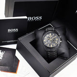 Hugo Boss Driver Black Dial Black Steel Strap Watch for Men - 1513277 Buy Now By Hugo Boss