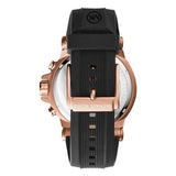 Michael Kors Dylan Black Dial Black Rubber Strap Watch for Men - MK8184 Buy Now By Michael Kors