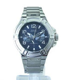 Guess Rigor Quartz Black Dial Silver Steel Strap Watch For Men - W0218G2 Buy Now By Guess