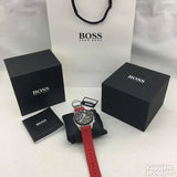 Hugo Boss Volane Black Dial Red Rubber Strap Watch for Men - 1513959 Buy Now By Hugo Boss