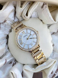 Fossil Virginia White Dial Gold Steel Strap Watch for Women - ES3283 Buy Now By Fossil