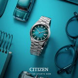 Citizen Tsuyosa Automatic Blue Dial Silver Steel Strap Watch For Men - NJ0151-88X Buy Now By Citizen