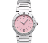 Bvlgari Bvlgari Bvlgari Quartz Pink Dial Silver Steel Strap Watch for Women - BVLGARI103711 Buy Now By Bvlgari