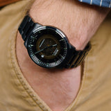 Mido Commander II Automatic Gradient Black Dial Black Steel Strap Watch For Men - M021.407.33.411.00 Buy Now By Mido