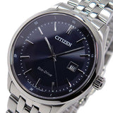 Citizen Eco Drive Blue Dial Silver Steel Strap Watch For Men - BM7250-56L Buy Now By Citizen