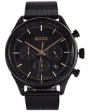 Hugo Boss Gregor Chronograph Black Dial Black Mesh Bracelet Watch For Men - 1514065 Buy Now By Hugo Boss