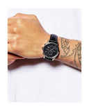 Hugo Boss Jet Black Dial Black Leather Strap Watch for Men - 1513279 Buy Now By Hugo Boss