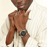 Hugo Boss Champion Black Dial Black Leather Strap Watch for Men - 1513816 Buy Now By Hugo Boss