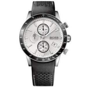 Hugo Boss Rafale Chronograph Quartz Silver Dial Black Leather Strap Watch For Men - 1513403 Buy Now By Hugo Boss
