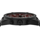 Fossil Brox Multifunction Maroon Dial Black Steel Strap Watch for Women - BQ2803 Buy Now By Fossil