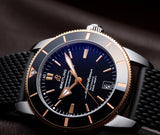 Breitling Superocean Heritage II B20 42mm Black Dial Black Mesh Bracelet Mens Watch - UB2010121B1S1 Buy Now By Breitling