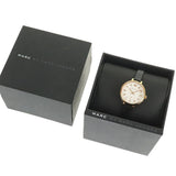 Marc Jacobs Sally White Dial Black Leather Strap Watch for Women - MBM1352 Buy Now By Marc Jacobs