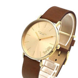 Coach Perry Gold Dial Brown Leather Strap Watch for Women - 14503331 Buy Now By Coach