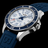 Breitling Superocean II Automatic 42mm White Dial Blue Rubber Strap Watch for Men - A17366D81A1S2 Buy Now By Breitling