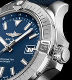 Breitling Avenger Automatic 43 Blue Dial Blue Nylon Strap Watch for Men - A17318101C1X1 Buy Now By Breitling