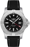 Breitling Avenger Automatic GMT 43 Black Dial Black Nylon Strap Watch for Men - A32397101B1X1 Buy Now By Breitling