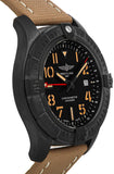 Breitling Avenger Automatic GMT 45 Black Dial Brown Nylon Strap Watch for Men - V32395101B1X1 Buy Now By Breitling