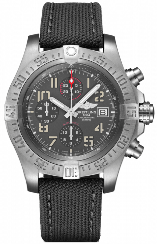 Breitling Avenger Bandit 45mm Anthracite Dial Black Nylon Strap Watch for Men - E13383101M1W1 Buy Now By Breitling