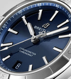 Breitling Chronomat Automatic 36 Blue Dial Silver Steel Strap Watch for Women - A10380101C1A1 Buy Now By Breitling