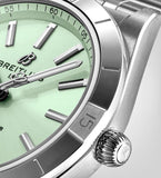 Breitling Chronomat Automatic 36 Green Dial Silver Steel Strap Watch for Women - A10380101L1A1 Buy Now By Breitling