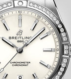 Breitling Chronomat Automatic 36 Diamonds White Dial Silver Steel Strap Watch for Women - A10380591A1A1 Buy Now By Breitling