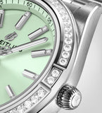 Breitling Chronomat Automatic 36 Diamonds Green Dial Two Tone Steel Strap Watch for Women - A10380591L1A1 Buy Now By Breitling