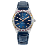 Breitling Chronomat Automatic 36 South Sea Blue Dial Blue Leather Strap Watch for Women - A10380611C1P1 Buy Now By Breitling
