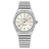 Breitling Chronomat Automatic 36 Diamonds White Dial Silver Steel Strap Watch for Women - A10380591A1A1 Buy Now By Breitling